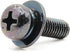 ReplacementScrews 1 Set of Metric Screws (Model RS-198133) Pan Head - Philips Drive - Black Plated (Pack of 3)...