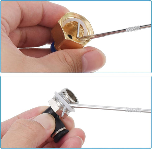 PATIKIL O-Ring 90 Degree Pick 142mm, Oil Seal Gasket Precision Screwdriver Puller Remover Removal Tool, Black...