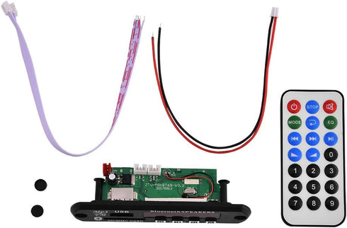 Bluetooth MP3 Decoder Board with USB and SD/MMC Card Slot Audio Wireless Bluetooth Module USB SD FM Hands-Free Call with Remote Control......