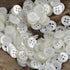 20 Pieces Genuine White MOP Buttons Natural Real Mother of Pearl Buttons for Shirts Dresses Polo DIY Craft (Diameter 11.5MM)...