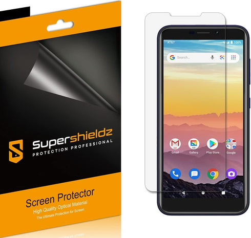 Supershieldz (6 Pack) Designed for AT&T Calypso 2 / AT&T Calypso/Cricket Debut/Cricket Vision 3 Screen Protector, High Definition Clear Shield (PE...