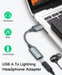 USB A to Lightning Audio Adapter Cable USB 3.0 Male to Lightning Female HiFi Audio Headphones Converter Fit with USB A MacBook Computer PC Support...