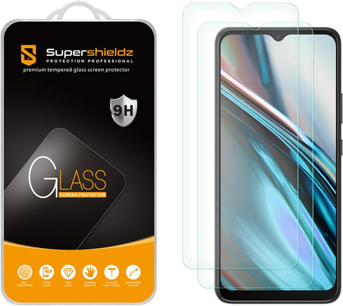 Supershieldz (2 Pack) Designed for BLU View 5 Tempered Glass Screen Protector, Anti Scratch, Bubble Free...