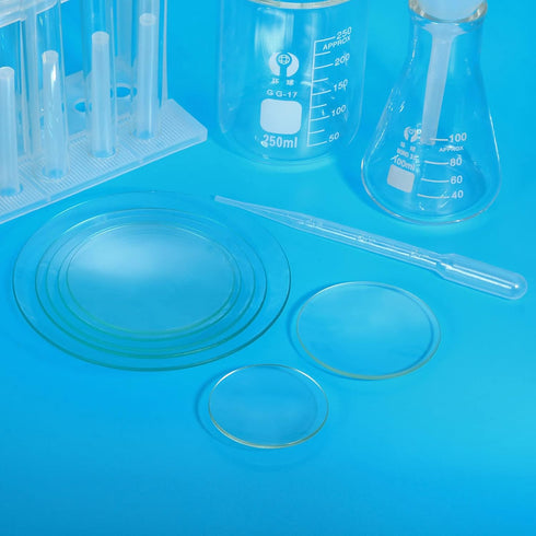 PATIKIL 120 mm Diameter Watch Glass, 3 Packs Beaker Cover Smooth Edges Chamfered Arc for Laboratory, Transparent...