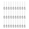 30pcs 21Gauge Stainless Steel Dispensing Needles, 1" All Metal Glue Needle Tube Blunt Tips Luer Lock for Thick Liquids, Ink, Glue, Lab Use...