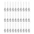 30pcs 21Gauge Stainless Steel Dispensing Needles, 1" All Metal Glue Needle Tube Blunt Tips Luer Lock for Thick Liquids, Ink, Glue, Lab Use...