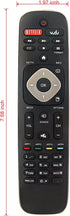 URMT39JHG003 Replaced Remote fit for Philips Smart TV 50PFL3908 46PFL3908 46PFL3608 40PFL4908 39PFL2908 39PFL4408 50PFL1908 29PFL4908 39PFL2608 39...