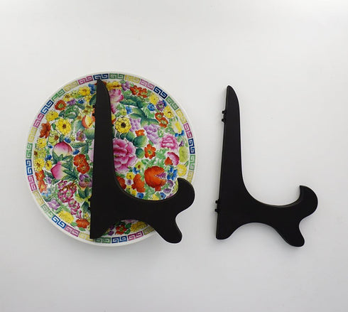 Artliving Black 8" Wood-Like Plastic Easels Plate Display Stands Picture Frame Stand Holder-Set of 4...