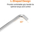 Hex Key Wrench 2mm S2 Steel L-Shape Hexagon Metric Wrenches Repairing Tool for Home Repair...