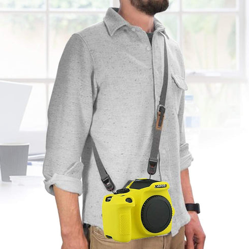 Yisau Camera Case for Canon EOS Rebel T6 T7, Silicion Rubber Camera Case Cover Detachable Protective for EOS 1300D Rebel T6/ EOS 1500D Rebel T7 KI...