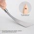 4pcs No.19 Palette Knives 24mm Width Stainless Steel Small Slant Spatula Painting Pallet Knife with Wood Handle for Oil Acrylic Canvas Mixing Spre...