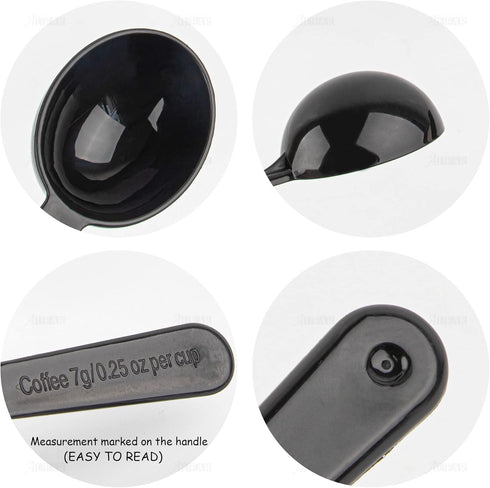 AUEAR, 5 Pack Tablespoon Coffee Scoop Plastic Measuring for Milk Powder Fruit Seed Spices...