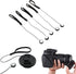 5 Pack Lens Cap Keeper SLR Camera Lens Cap Belt Holder Cover Cord Cable Anti-Lost Lanyard Strip Strap Rope String Universal for DSLR SLR Nikon/Son...