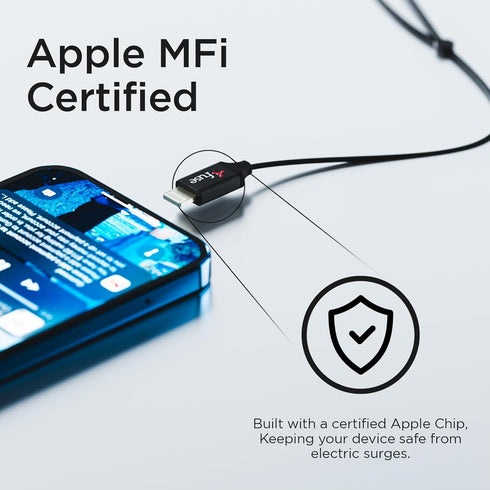 iJoy Fuse Wired Earbuds with Lightning Connector Headphones with Microphone, Noise Cancelling Earphones, Noise Cancelling Headset for Workout, Run...