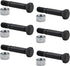 (6) 52100100 Shear Pin Bolts with Nuts for Ariens 00659100 521001 Snow Blower - 6 Packs Snowthrower Parts (2'' × 5/16''), Black...