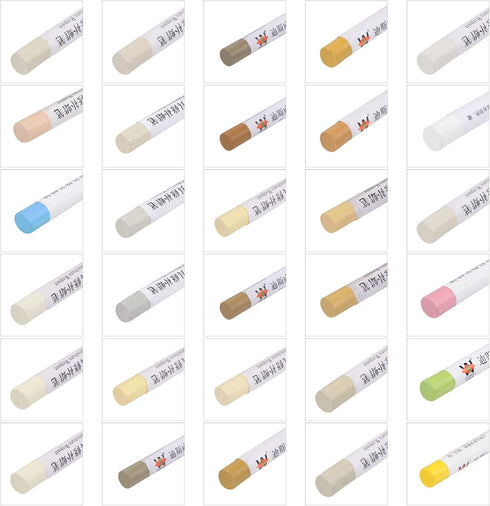 Wax Filler Stick, 3pcs Wooden Repair Wood Wax Fill Sticks with Spatula Crayon Markers Furniture Touch Up Kit for Remover Scratches Scuffs on Furni...