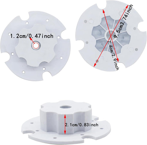 2.1CM Children Electric Car Tire Adapter Drive Gear Connect Connection Clip for Gear Box Powered Ride-On Car Replacement Parts for Ride On Toys Ri...