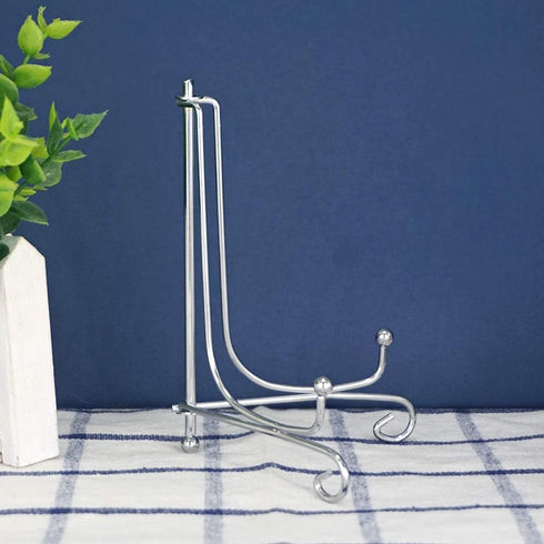 Artliving (2 pack 5 inch Iron Plate Stand, Silver Iron Easel Plate Display Photo Holder Stand, Displays Picture Frames,Decorative Plates, Tablets ...