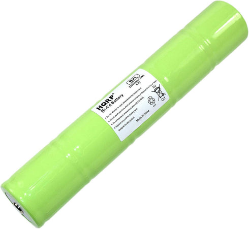 HQRP Ni-Cd 1/2D 6V 2500mAh Rechargeable Battery Works with Maglite 201701/40070249 / ESR4EE3060 / ET2600D / ML5000 / N38AF008A Battery Replacement...