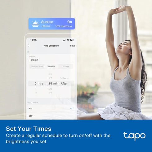 TP-Link Tapo Smart Light Bulbs, 800 Lumens (60W Equivalent), 2700K Soft Warm White LED Bulb, Dimmable, Compatible with Alexa and Google Home, No H...