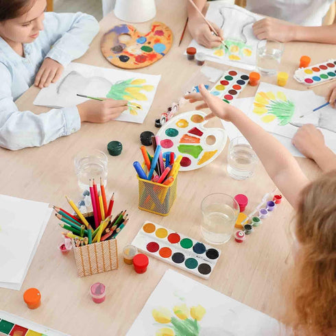 PATIKIL 10 Wells Acrylic Paint Palette, 3 Pack Painting Pallet Holder Oval with Thumb Hole Art Supplies for Painting Drawing, Pink...