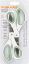 Fiskars Everyday Softgrip Titanium Fashion Scissors (8") - 2pk - Forest Fern...