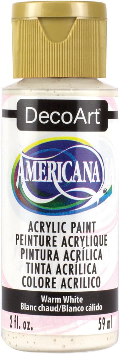 DecoArt Americana Acrylic Paint, 2-Ounce, Warm White...