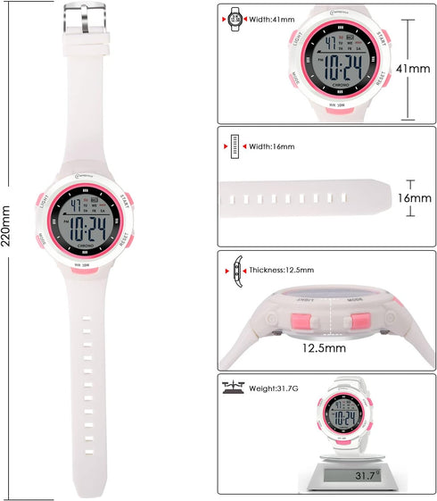 CakCity Kids Watches Digital Sport Watches for Girls Outdoor Waterproof Watches with Alarm Stopwatch Leisure Child Wrist Watch Ages 5-10...