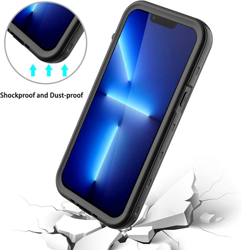 iPhone 13 Pro Max Waterproof MagSafe Compatible Case, 6.7" Shockproof Full Protection with Built-in Screen Protector (Clear)...