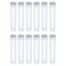 PATIKIL 10mL Plastic Test Tubes, 12 Pack Frozen Container Storage Clear Screw Cap for Lab Laboratory Science, Clear...