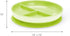 Munchkin Stay Put Suction Plates for Baby and Toddler, 3 Divided Sections , Blue/Green...