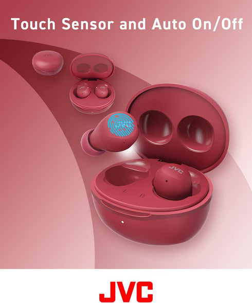 JVC Compact and Lightweight Gumy Mini True Wireless Earbuds Headphones, Long Battery Life (up to 23 Hours), Sound with Neodymium Magnet Driver, Wa...