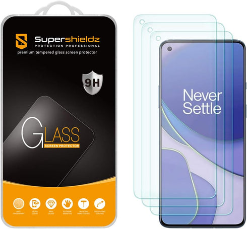 Supershieldz (3 Pack) Designed for OnePlus 9 / OnePlus 9 5G Tempered Glass Screen Protector, Anti Scratch, Bubble Free...