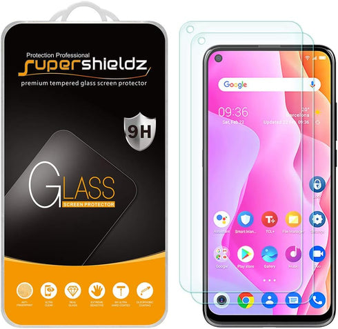 Supershieldz (2 Pack) Designed for TCL 10L Tempered Glass Screen Protector, Anti Scratch, Bubble Free...