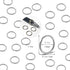 100 Pcs Split Ring, Small Key Rings Bulk Split Keychain Rings DIY Craft Metal Keychain Connector Accessories (12mm)...