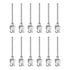 12pcs 16Gauge Stainless Steel Dispensing Needles, 1" All Metal Glue Needle Tube Blunt Tips Luer Lock for Thick Liquids, Ink, Glue, Lab Use...