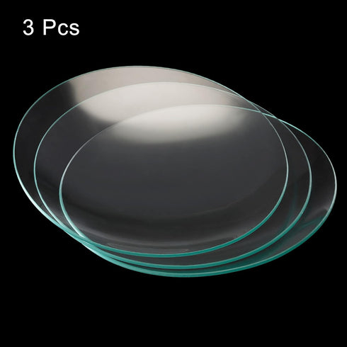 PATIKIL 150 mm Diameter Watch Glass, 3 Packs Beaker Cover Smooth Edges Chamfered Arc for Laboratory, Transparent...