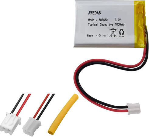 (3 Pack 503450 Battery 1000 mAh 503450 Lipo Battery 3.7v 503450 Lipo battery Compatible for Multiple Device 503450 Replacement Batteries with PH 2...