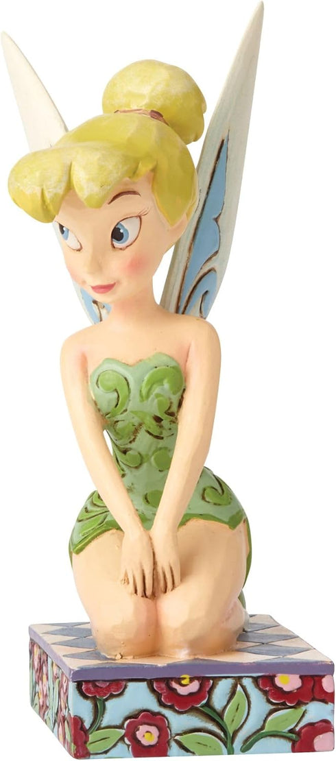 Enesco Disney Traditions by Jim Shore “Peter Pan” Tinker Bell Personality Pose Stone Resin Figurine, 4”, Green...