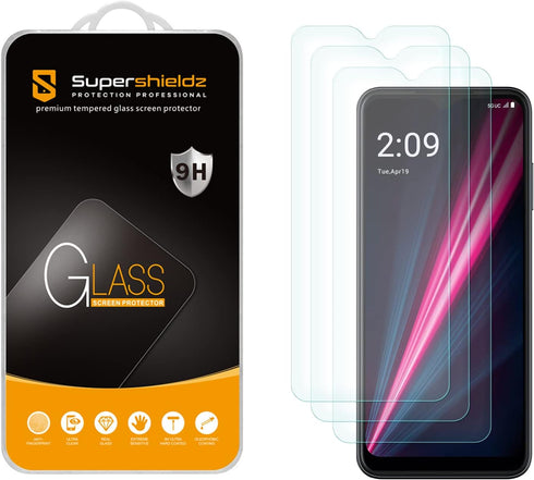 Supershieldz (3 Pack) Designed for T-Mobile Revvl 6 Pro 5G / Revvl 6x Pro 5G Tempered Glass Screen Protector, Anti Scratch, Bubble Free......