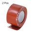 2 Rolls Self Fusing Silicone Tape 1" x 3ft x 0.04" Waterproof Sealing Plumbing Rubber Tape for Water Pipe Hose Leak Silicone Grip Repair Seal, Red...