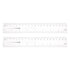 2pcs Film Flexible Ruler 8 Inch 0.5mm Scale PET Plastic Folding Straight Ruler Calibration Soft Ruler Measuring Tool for Factory, Transparent...