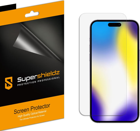 Supershieldz (3 Pack) Designed for iPhone 15 Pro Max (6.7 inch) Screen Protector, High Definition Clear Shield (PET)......