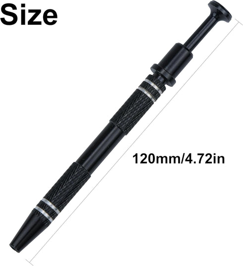 2 Pack Piercing Ball Grabber Tool, Stainless Steel 4-Claw Pick up Tool for Small Parts, Pick Up Tool with 4 Prongs Holder, Pickup Metal Grabber, E...