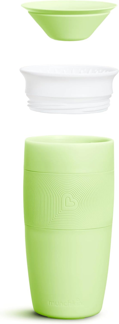 Munchkin Sippy Cup for Toddlers, Miracle 360 Cup, 14 Ounce, Green...