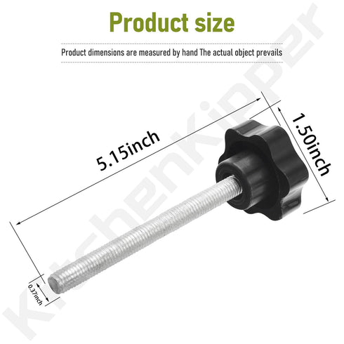 100MM Clamp Screw Bolt for Thrustmaster Fixation Steering Wheel, Fits Model T80 T100 T150 T300 T500 TMX TS-PC...