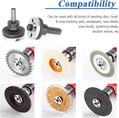 Mesee 6 in 1 Electric Drill Conversion Angle Grinder Adapter Connecting Rod Kit, 6mm & 10mm Arbor Mandrel Adapter with Spanner Variable Shaft Coup...