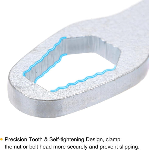 2pcs Double-Ended Torx Wrench 1/8"-11/16"(3-17mm) Multifunctional Universal Self-Tightening Wrench Tool 0.14" Thick Torx Spanner Key Set for Outdo...