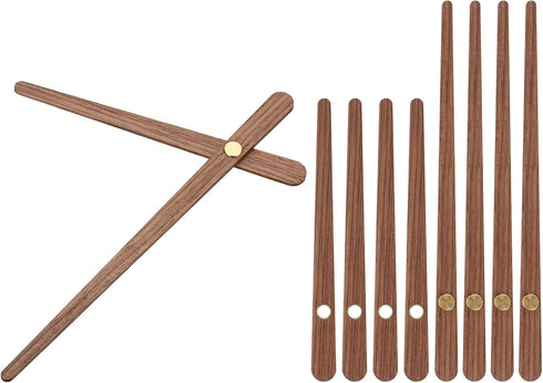 PATIKIL Replacement Clock Hands Kit, 5 Set Wooden Clock Mechanism Movement Wall Clock Hands Parts Replacement for 14 Inch Wall Clock Repair DIY Ho...