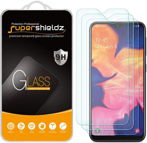 Supershieldz (3 Pack) Designed for Samsung (Galaxy A10E) Tempered Glass Screen Protector, Anti Scratch, Bubble Free...